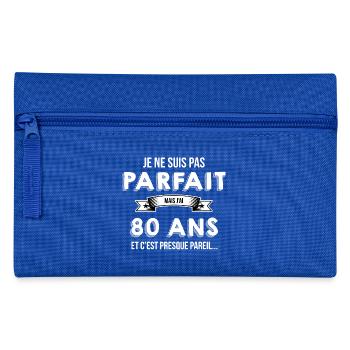 80 ans cadeau humour - Trousse - bleu royal - Devant