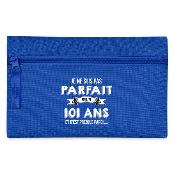 101 ans cadeau humour - Trousse - bleu royal - Devant