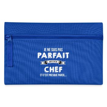 Chef cadeau humour - Trousse - bleu royal - Devant