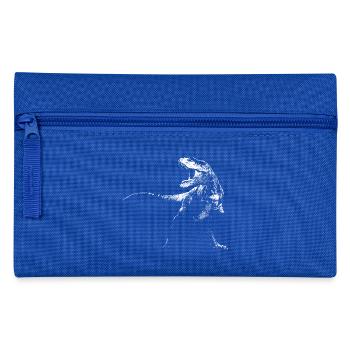 Dinosaurier - Tyrannosaurus - T-Rex - Federtasche - Royalblau - Vorne