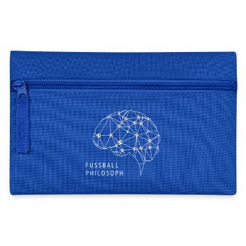 Fussballphilosoph - Federtasche - Royalblau - Vorne