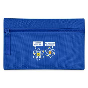 WITZ ATOMIQUE DRÔLE | NERD ÉLECTRON POSITIF DRÔLE - Trousse - bleu royal - Devant