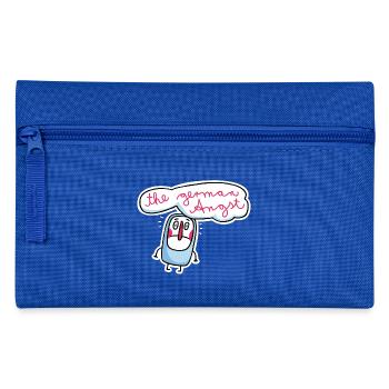 The German scared - Pencil Case - royal blue - Front