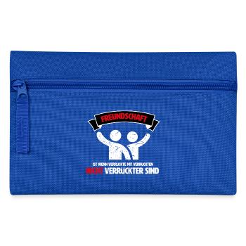 Bester Freund, Best Friends, Freunde Freundschaft - Federtasche - Royalblau - Vorne