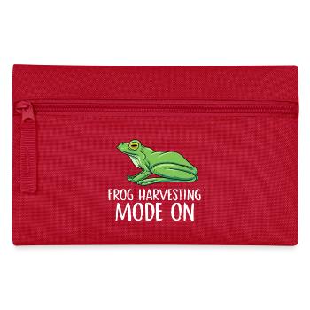 frog harvesting mode on Design for a frog hunter - Federtasche - Rot - Vorne