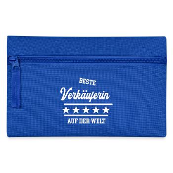 Beste Verkäuferin Einzelhändlerin Verkauf Kollegin - Federtasche - Royalblau - Vorne