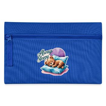 Cute Teddy Bear is always sleepy 1 - Federtasche - Royalblau - Vorne