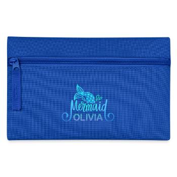 Name shirt Olivia with mermaid - Pencil Case - royal blue - Front
