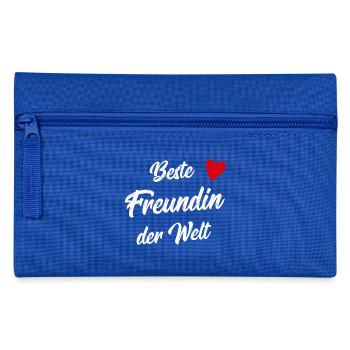 Freundin Geschenk Beste Freundin valentinstag - Federtasche - Royalblau - Vorne