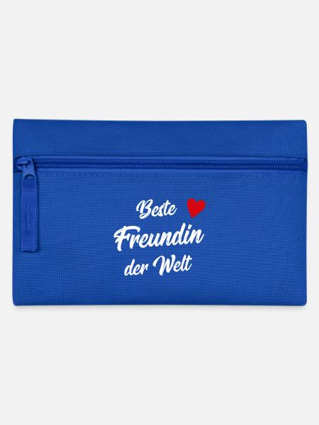 Freundin Geschenk Beste Freundin valentinstag - Federtasche - Royalblau