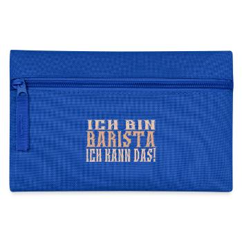 Ich bin Barista - Federtasche - Royalblau - Vorne