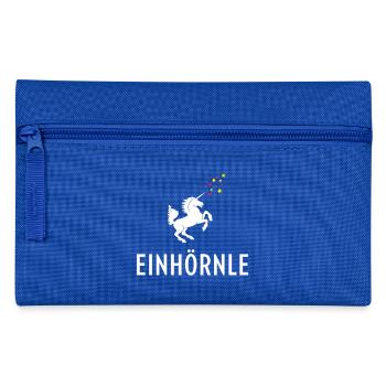 Stuttgarter Einhörnle - Federtasche - Royalblau - Vorne