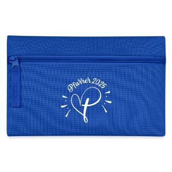 Pfarrer 2025 Geburtstag Jubiläum Abschied Studium - Federtasche - Royalblau - Vorne