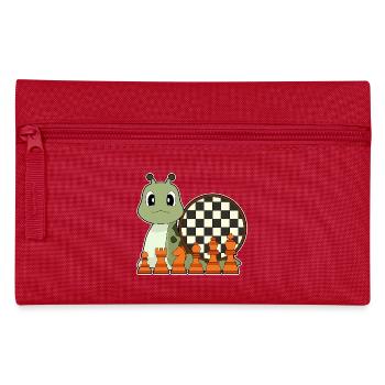 Snail Chessboard Chess Board Game - Pencil Case - red - Front