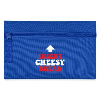 Insérer Pain au fromage Pizza Lover Humour italien - Trousse - bleu royal - Devant