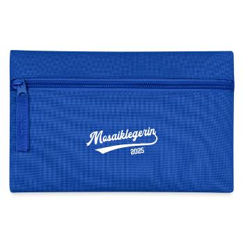 Mosaiklegerin 2025 Ausbildung Abschluß Mosaikleger - Federtasche - Royalblau - Vorne