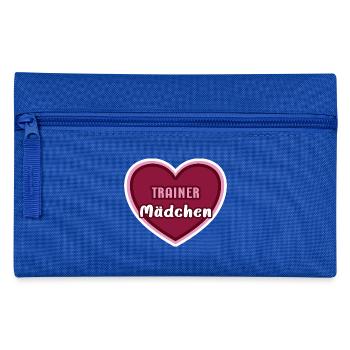 Trainer Mädchen Trainerin Trainermädchen Girl Kind - Federtasche - Royalblau - Vorne
