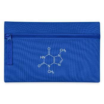 Theobromine chocolate structural formula - Pencil Case - royal blue - Front
