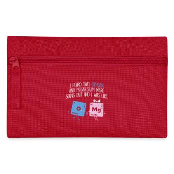CHEMISTRY SCIENCE: OXYGEN AND MAGNESIUM GESCHENK - Federtasche - Rot - Vorne