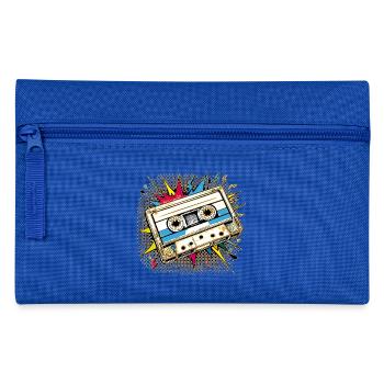 Retro Cassettes Kasi - Tape - Pencil Case - royal blue - Front