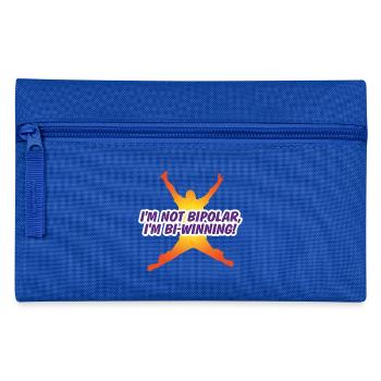 Je ne suis pas bipolaire. Je suis Bi-gagnant! - Trousse - bleu royal - Devant