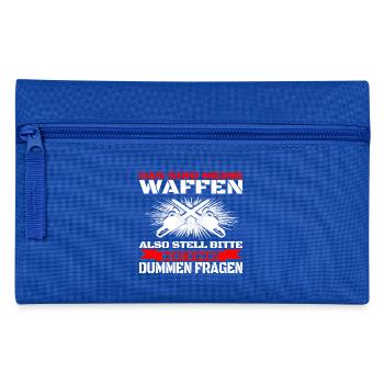 Holzfäller - Meine Waffen - Federtasche - Royalblau - Vorne