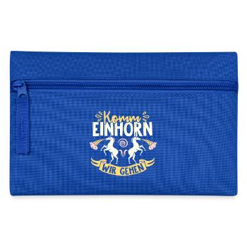 Wir gehen! - Federtasche - Royalblau - Vorne