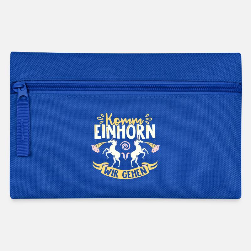 Wir gehen! - Federtasche - Royalblau