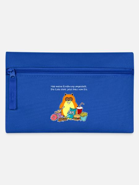 Ernährungsumstellung (whiteline) - Federtasche - Royalblau