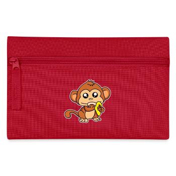 Meal monkey - design - Pencil Case - red - Front