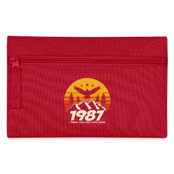 1987 anniversaire 1987 né en 1987 anniversaire - Trousse - rouge - Devant