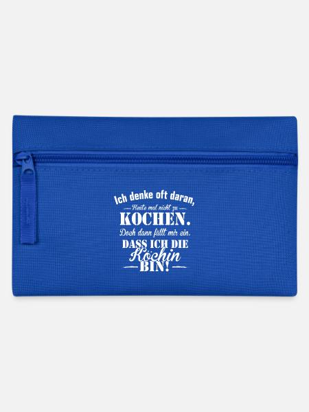 Köchin - Federtasche - Royalblau