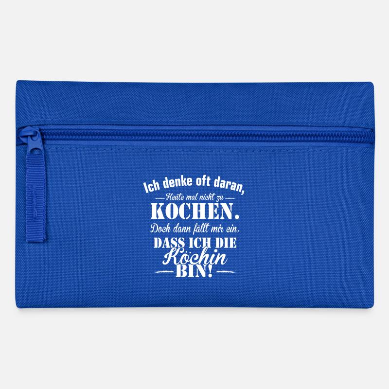 Köchin - Federtasche - Royalblau
