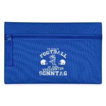 An jedem verdammten Sonntag - Federtasche - Royalblau - Vorne