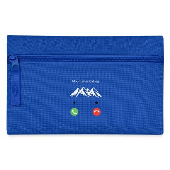 Der Berg ruft - Federtasche - Royalblau - Vorne