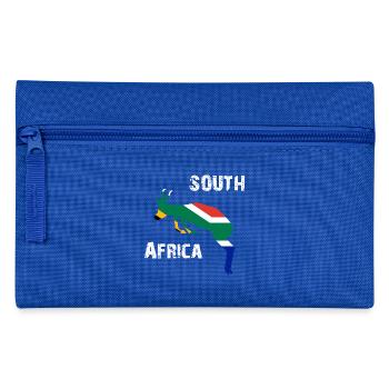 Nation-Design South Africa Springbok Wyv - Federtasche - Royalblau - Vorne