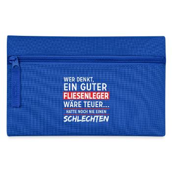 fliesenleger - Federtasche - Royalblau - Vorne