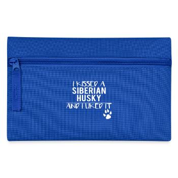 I kissed a siberian husky - Pencil Case - royal blue - Front
