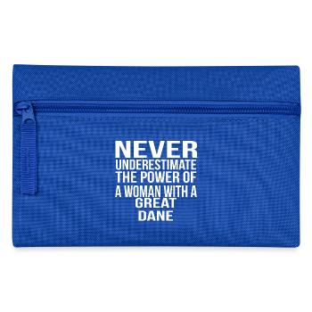 jamais sous-estimer la puissance de la femme dogue - Trousse - bleu royal - Devant