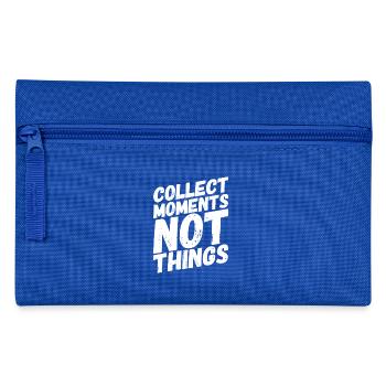 Voyage dans le monde - Voyage / Voyage / Cadeau - Trousse - bleu royal - Devant