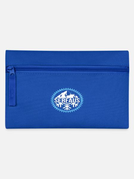 SERFAUS Winter Berge - Federtasche - Royalblau