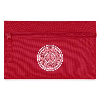 Aztec white - Pencil Case - red - Front