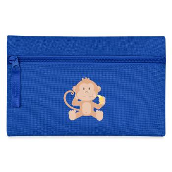 affe schimpanse gorilla pavian orangutan7 - Federtasche - Royalblau - Vorne