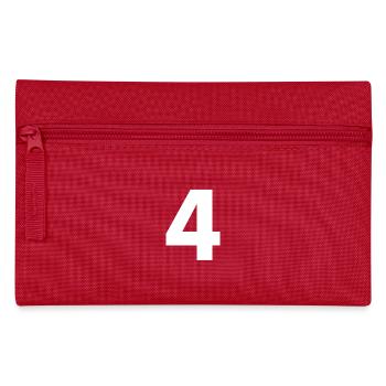 Numéro 4, Numéro 4, 4, quatre, numéro quatre, quatre - Trousse - rouge - Devant
