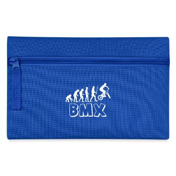 Evolution de l'humanité à BMX - Trousse - bleu royal - Devant