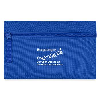 Bergsteigen - Federtasche - Royalblau - Vorne