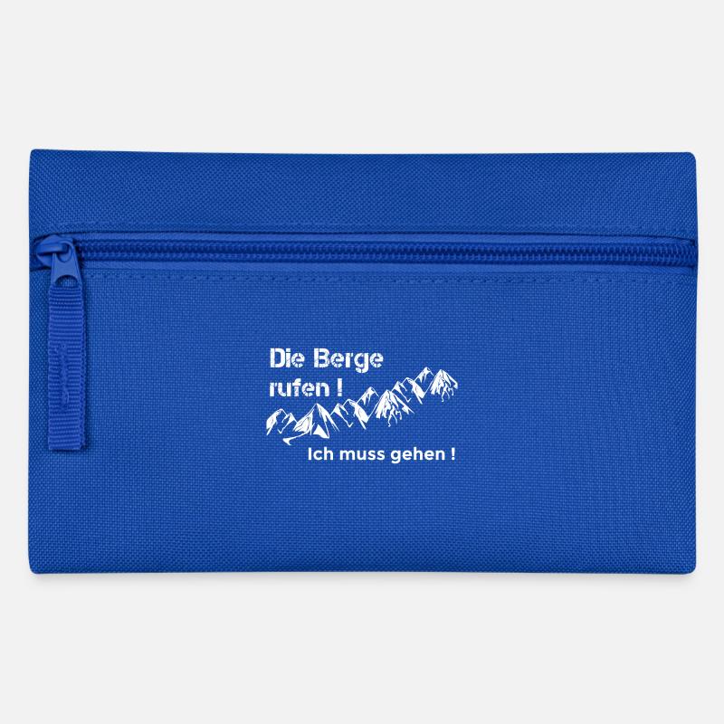 Berge - Federtasche - Royalblau