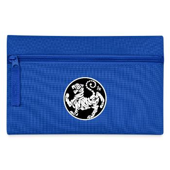 Shotokan Tiger white on black - Pencil Case - royal blue - Front