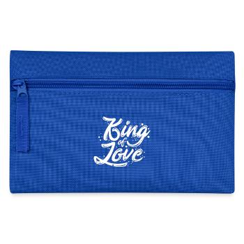 KING OF LOVE - Pencil Case - royal blue - Front