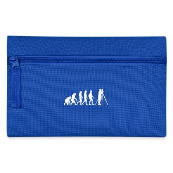 Surveyor evolution measurer gift profession - Pencil Case - royal blue - Front